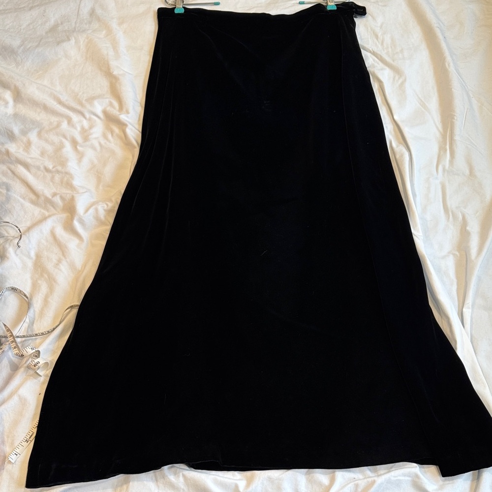 Black Velvet Skirt